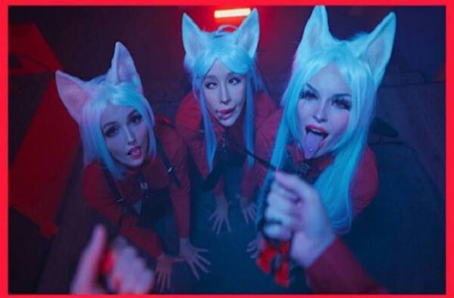 Anime Porn Catch_My_Vibe, Sia_Siberia, Alice Bong – 1Boy+3Girls Helltaker cosplay FullHD 1080p